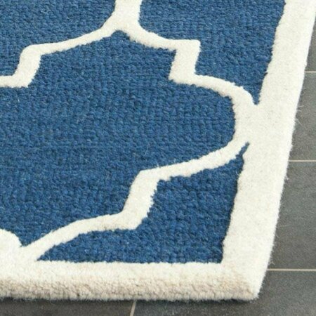 Safavieh Cambridge Hand Tufted Accent Rug, Navy and Ivory - 2 x 3 ft. CAM134G-2
